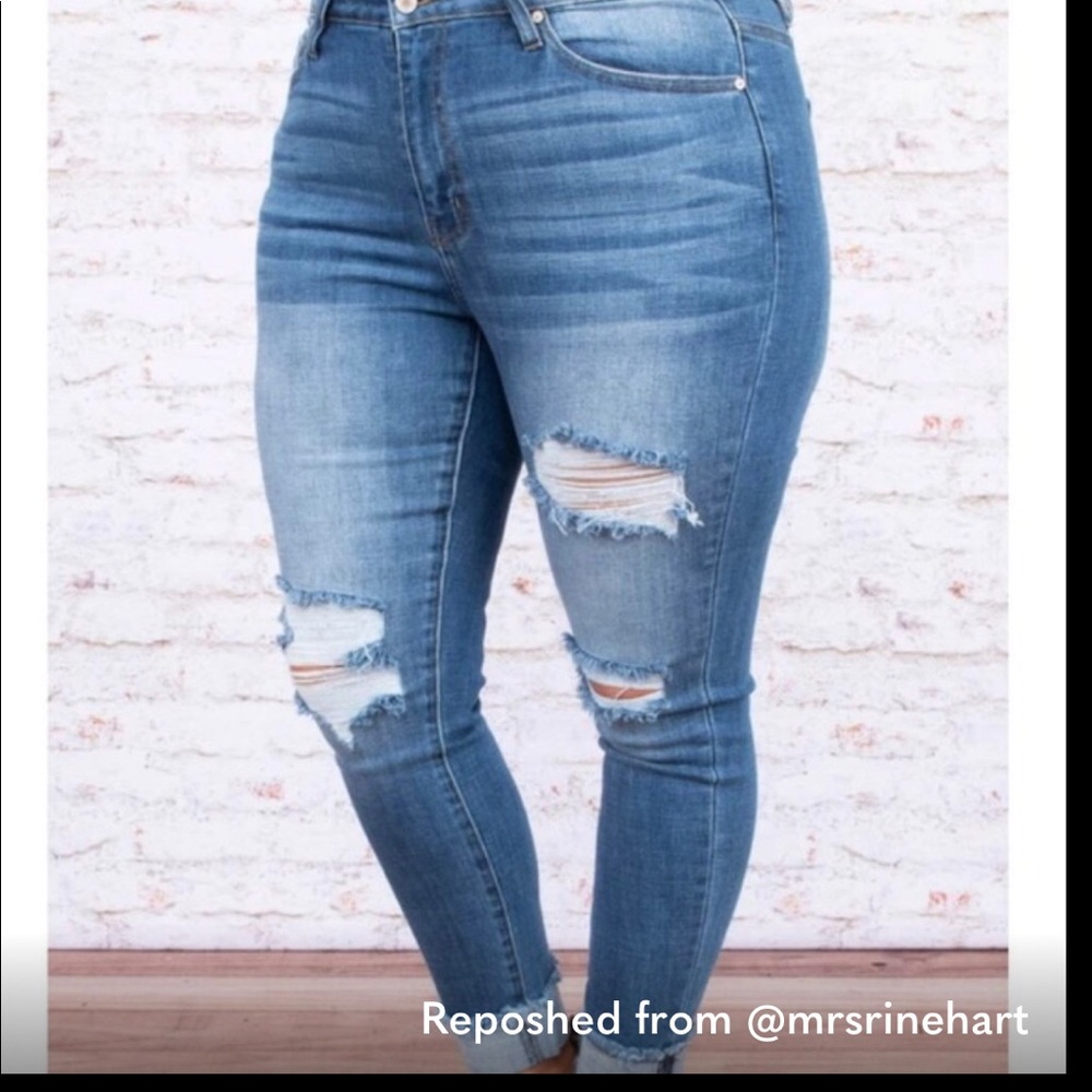 Kancan Distressed Plus Size Jeans I 1X
